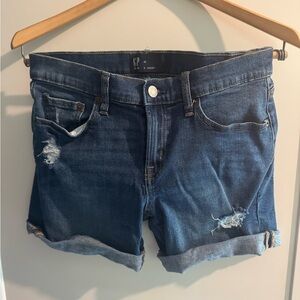 GAP Blue Jean Shorts Distressed Cuffed